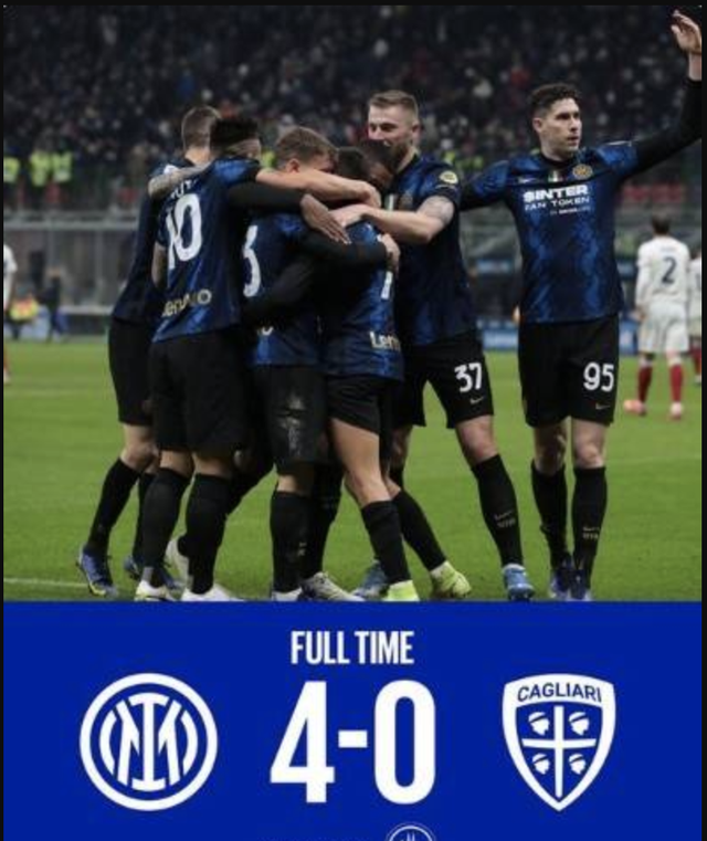 关于卡利亚里客场击败热那亚，取得九连胜创纪录的信息