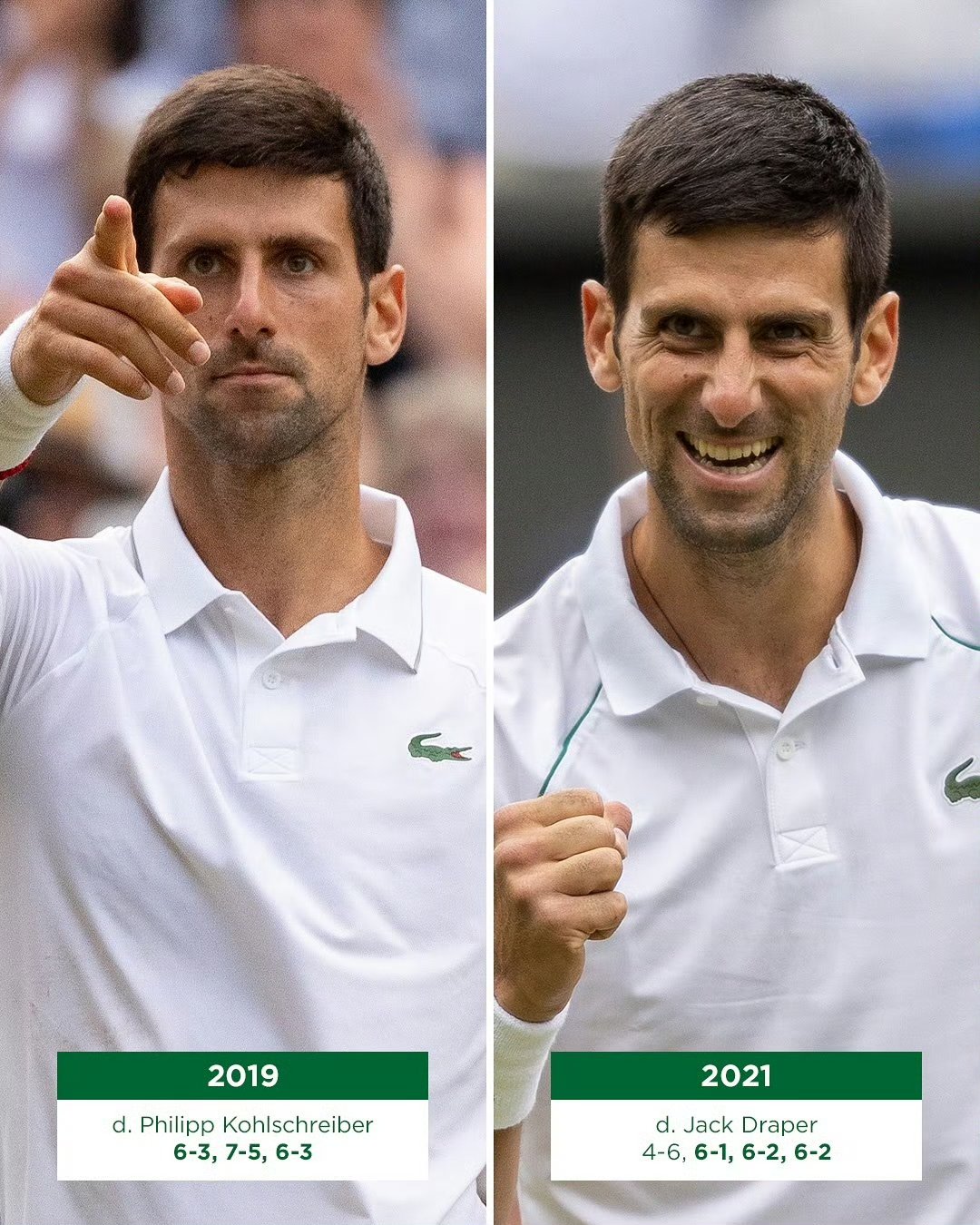 关于温网险胜年终总决赛，德约科维奇高光表现的信息